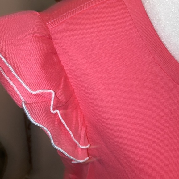 SALE💥🆑 NWT WOW kate spade "Butterfly Shirt" 💥Low, low price! Pink w/white pip - Picture 8 of 15